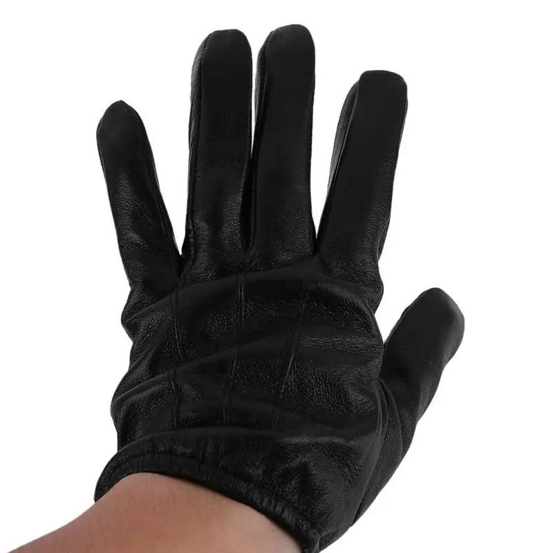 Combat Securitymobile Phone Full Touch Screen Anti Slash Suede Thicken Leather Gloves Black Flame Fire 2
