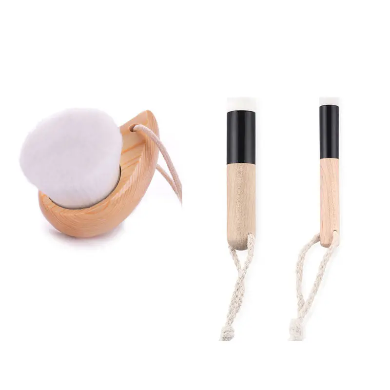 Comma Style Brush Facial Skin Brush +Nose Pore Cleanser Brush + Flat Top Brush Facial Deep Cleansing Skin Care Tool 1