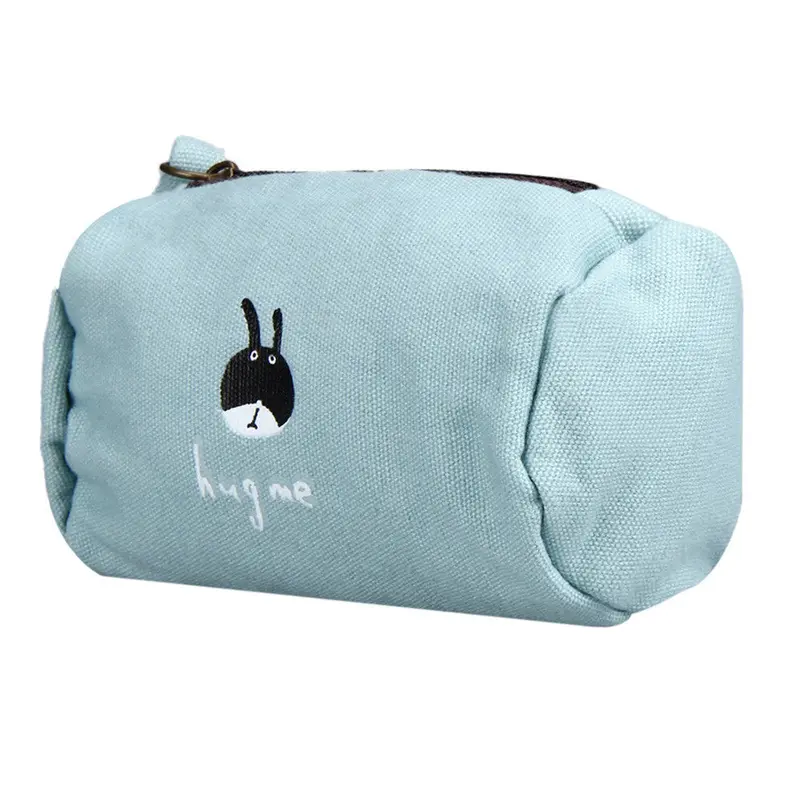 Compact,Elegant,Stylish Casual Canvas Cylinder Mini Purses 1