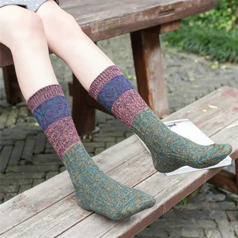 Compression Stockings Women Girl Cotton Boot Cuffs Leg Warm Stockings 5 Colors Fast Shipping Feida 1
