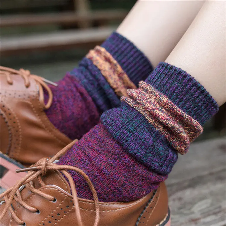 Compression Stockings Women Girl Cotton Boot Cuffs Leg Warm Stockings 5 Colors Fast Shipping Feida 4