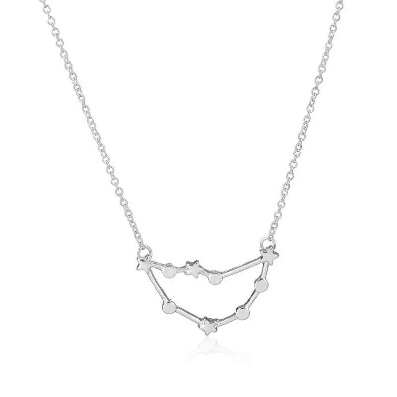 Constellation Necklace Capricorn Zodiac Sign Astrology Necklace December January Birthday Necklace 30Pcs-N177 1