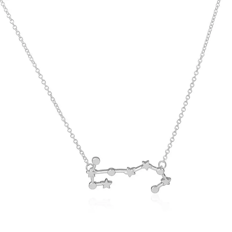 Constellation Pendant Necklace October November Birthday Scorpio Zodiac Sign Astrology Necklace 30Pcs-N158 1