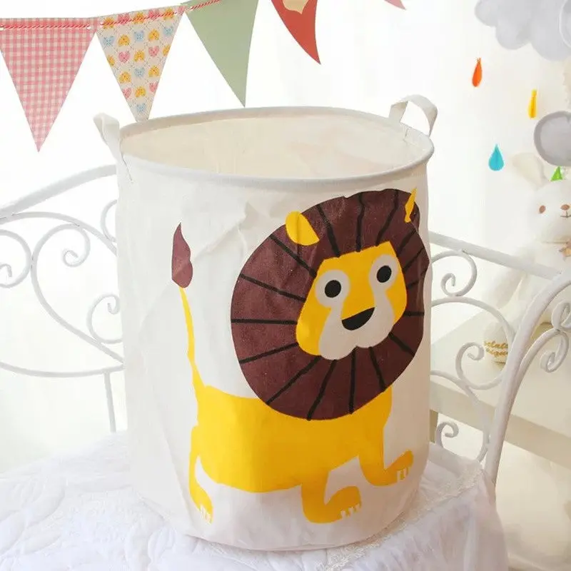 Convenient Cute Animal Cotton Linen Washing Clothes Laundry Basket Bag Hamper Storage 87111 1