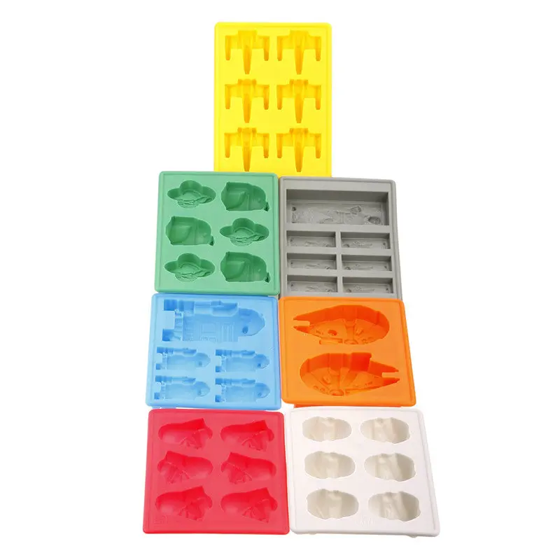Cool Super Star Wars Ice Tray Silicone Mold Ice Cube Tray Chocolate Fondant Tool 75313 1
