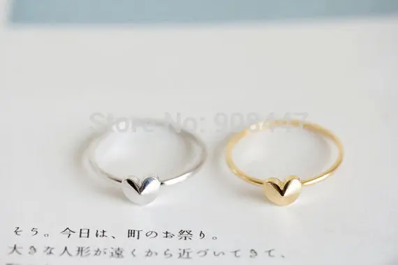 Copper Alloy Classic Convex Heart Rings,Love Heart Ring R219 1
