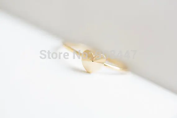 Copper Alloy Classic Convex Heart Rings,Love Heart Ring R219 2