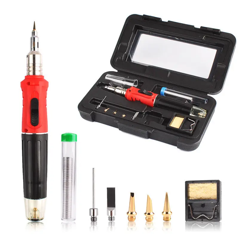 Cordless Butane Gas Soldering Iron Heat Gun Torch Pen Welding Burner 85969 1
