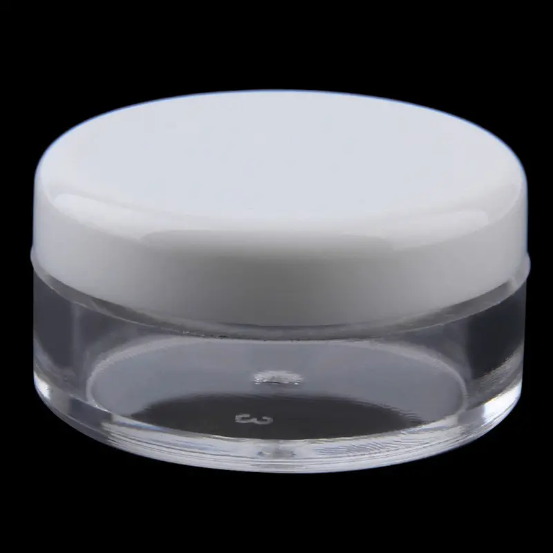 Cosmetic Empty Jar Pot Eyeshadow Makeup Face Cream Lip Balm Container 1