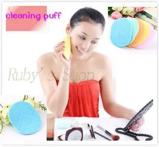 Cosmetic Powder Pva Puff Face Wash Cleaning Makeup Compressed Seaweed Sponge 1