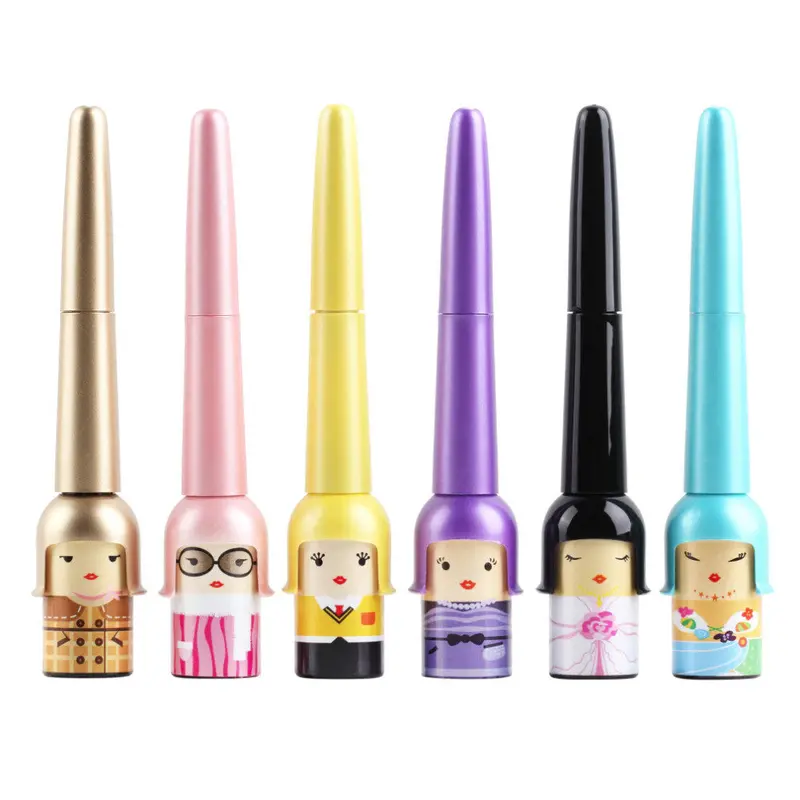 Cosmetic Waterproof Liquid Eyeliner Pen Makeup In Cute Dool Bottlebeauty Care Eye Liner 2