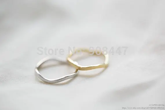 Costume Jewelry Wave Rings ,European Slim Wave Knucle Rings,Turns Bend Ring 1