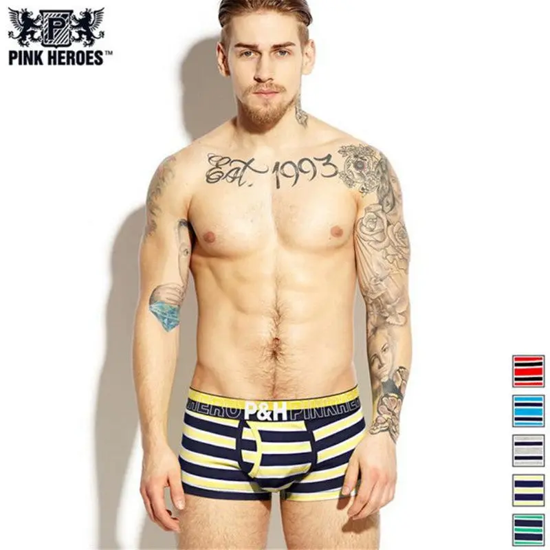 Cotton Comfortable Stripe Underpants Knickers Sexy Men's Boxer Shorts Underwear 6
