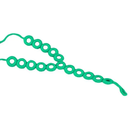 Cotton Crochet Foot Chain Bracelet Anklet Circles Beach Barefoot Sandal Whiterose Redgreenredyellowblackpurple 3