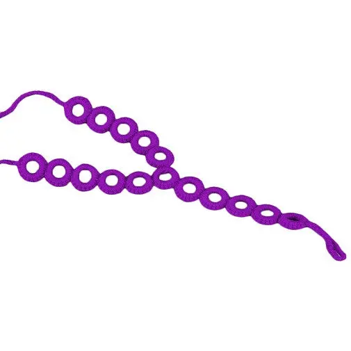 Cotton Crochet Foot Chain Bracelet Anklet Circles Beach Barefoot Sandal Whiterose Redgreenredyellowblackpurple 5