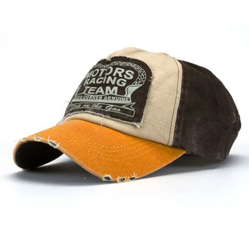 Cotton Letter Print Baseball Cap Men And Women Snapback Motorcycle Cap Grinding Do Old Hat 1