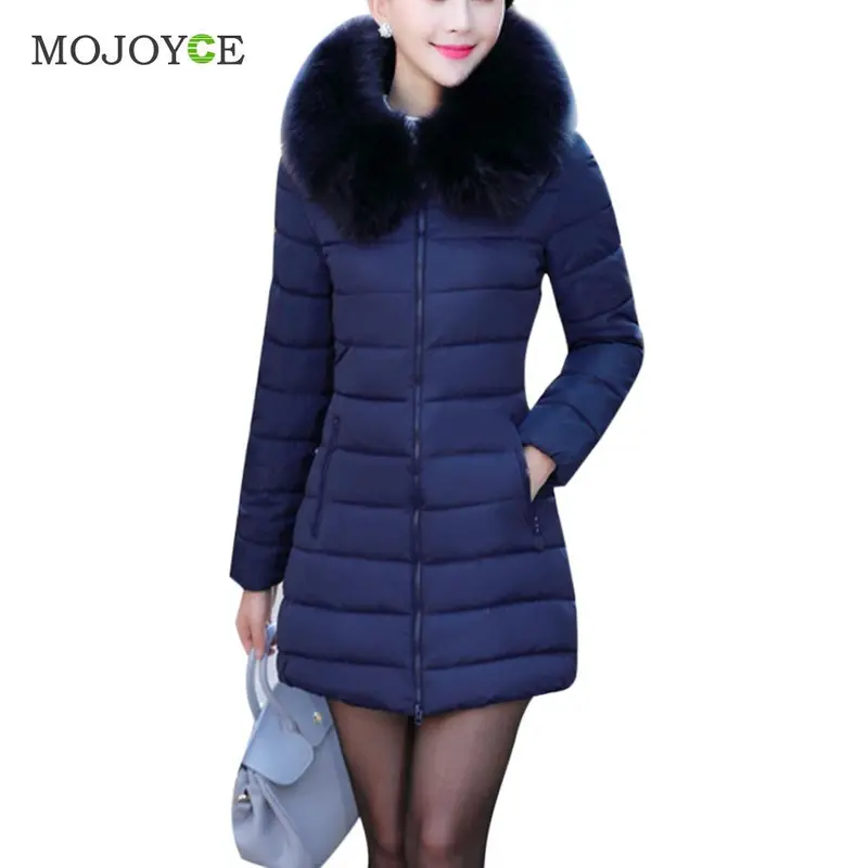 Cotton Thick Parkas Down Coat Women Long Plus Size Raccoon Fur Collar Hooded Outwearwomen Jacket Outwear Xl 2Xl 3Xl 4