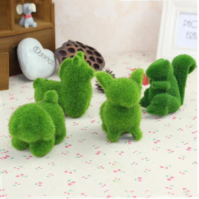 Creative Artificial Fake Faux Emulation Animal Fuzzy Skin For Garden Flower Pot Decor 76758 1