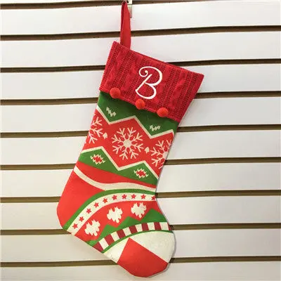 Creative Christmas Stockings Sack Sock Filler Santa Claus Xmas Decoration Party Gift Cy Shoulder Bags Festival Cute Bag 2
