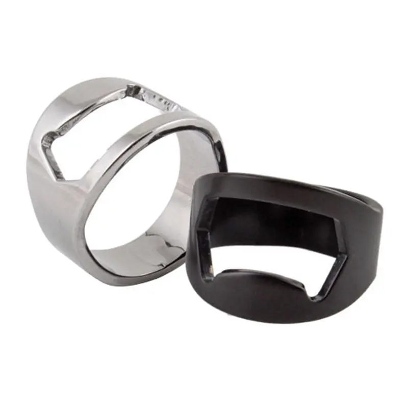 Creative Home Kitchen Bar Stainless Steel Random Color 3Pcs Finger Ring Bottle Opener Beer Bar Tool 3474 1