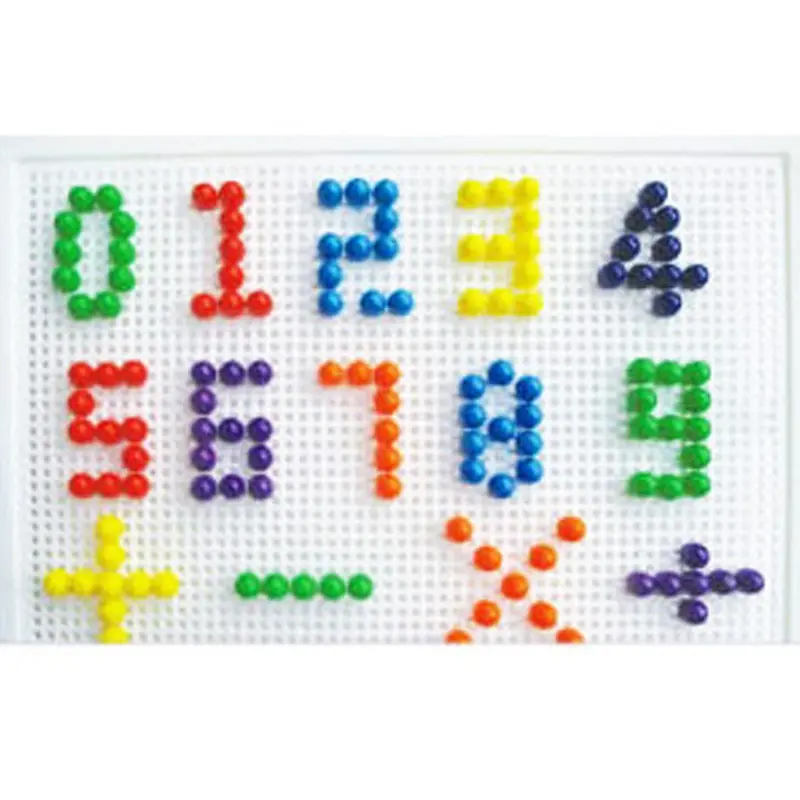 Creative Mosaic Toy Jigsaw Puzzles For Children Nail Composite Picture Puzzle Creative Mosaic Mushroom Nail Kit Puzzle Toys 1