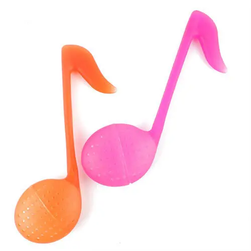 Creative Shape Kitchen Note Tea Spoon Strainer Teaspoon Infuser Filter 3937 1