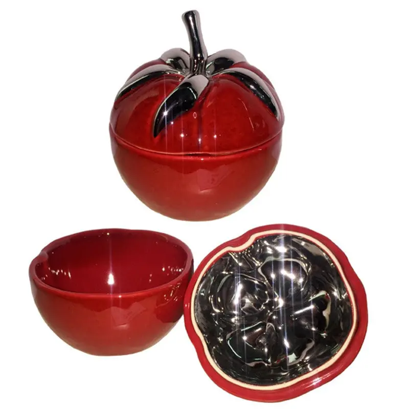 Creative Tomato Shape Box Jewelry Storage Boxes Red Gift 90757 1