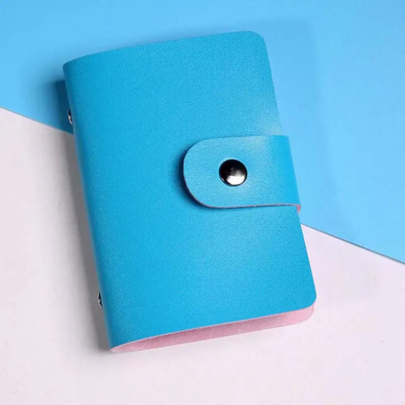 Credit Card Holder Wallet Bag Case Women Men Leather Id Business Cards Holder Package Purse Bags Cover Case 10