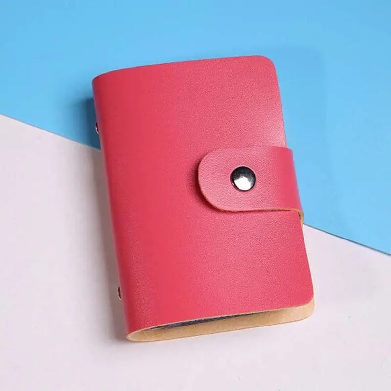 Credit Card Holder Wallet Bag Case Women Men Leather Id Business Cards Holder Package Purse Bags Cover Case 11