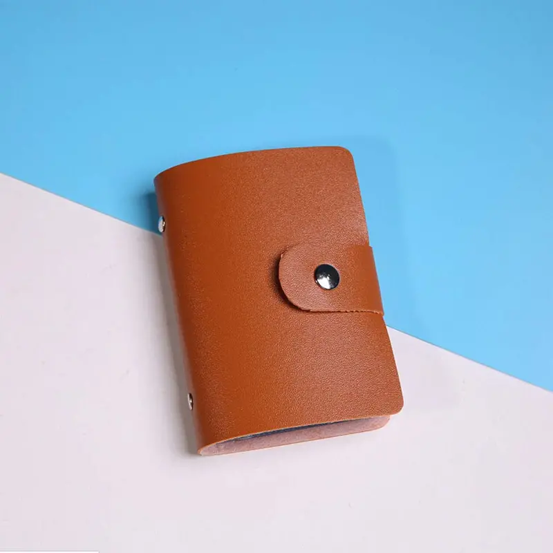 Credit Card Holder Wallet Bag Case Women Men Leather Id Business Cards Holder Package Purse Bags Cover Case 3