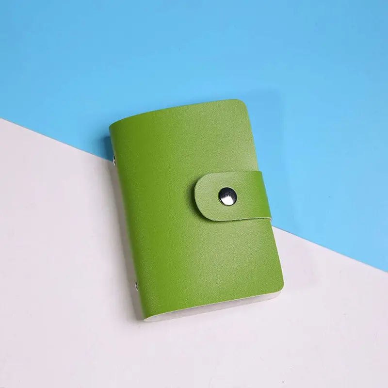 Credit Card Holder Wallet Bag Case Women Men Leather Id Business Cards Holder Package Purse Bags Cover Case 4