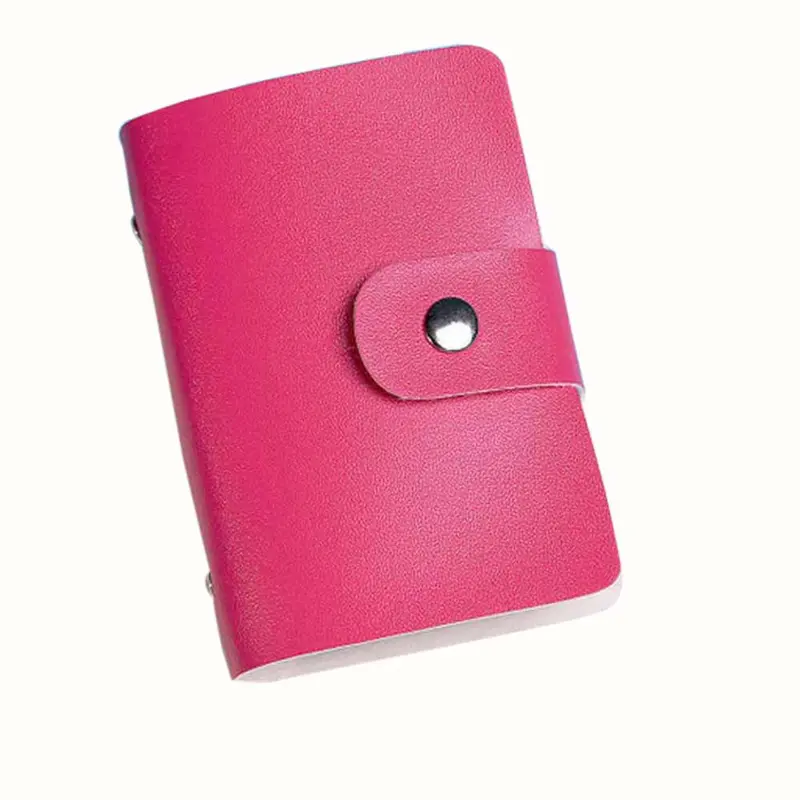 Credit Card Holder Wallet Bag Case Women Men Leather Id Business Cards Holder Package Purse Bags Cover Case 5