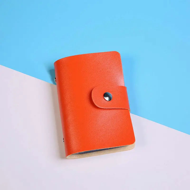 Credit Card Holder Wallet Bag Case Women Men Leather Id Business Cards Holder Package Purse Bags Cover Case 7