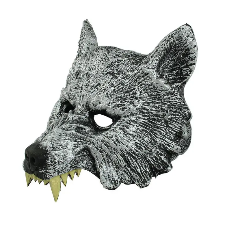 Creepy Wolf Latex Head Mask Winnter Party Cosplay Animal Masks Halloween Party Fancy Funny Ball Mask 1