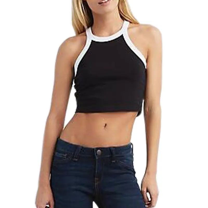 Crop Top Cropped Vintage Tops Tank Bustier Tanks Sleeveless Vest Wrapped Chest Shirt Women Casual Tank Tops 1