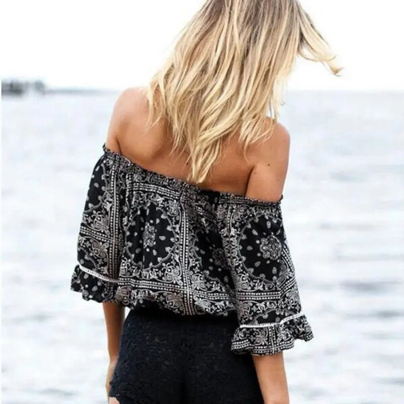 Cropped Feminino Women Crop Top Cropped Off Shoulder Tank Top Vest Casual Party Casuals Women's Tanks Vintage Tees 2