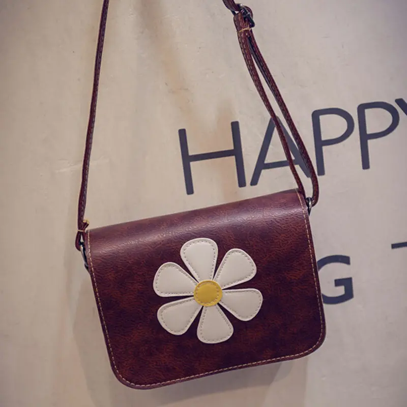 Crossbody Bags For Women Pu Leather Flower Handbag Cross Body Single Shoulder Phone Bag Bolsos Femenina 3