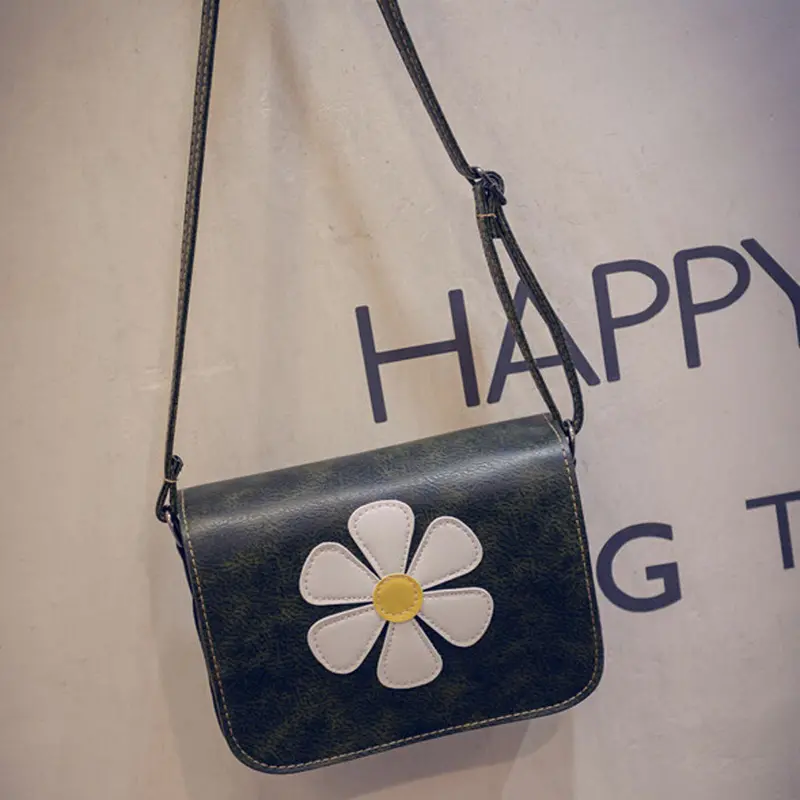 Crossbody Bags For Women Pu Leather Flower Handbag Cross Body Single Shoulder Phone Bag Bolsos Femenina 4