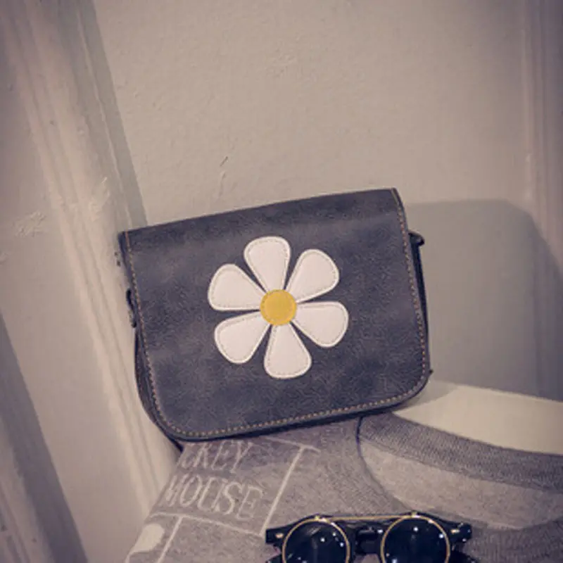 Crossbody Bags For Women Pu Leather Flower Handbag Cross Body Single Shoulder Phone Bag Bolsos Femenina 5