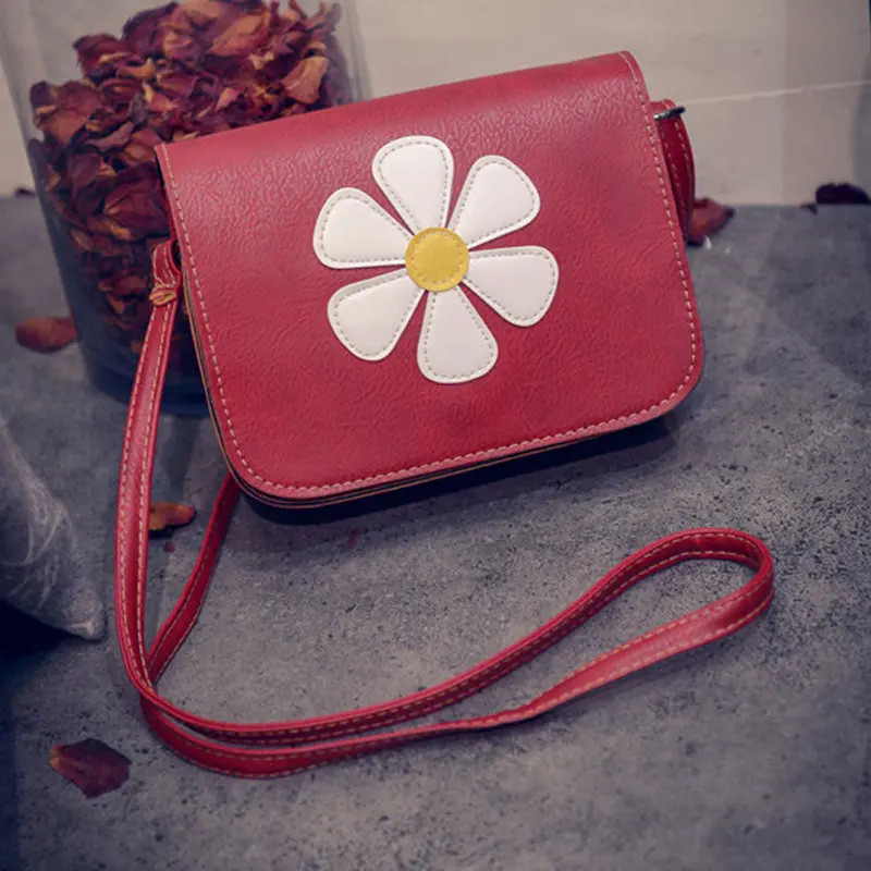Crossbody Bags For Women Pu Leather Flower Handbag Cross Body Single Shoulder Phone Bag Bolsos Femenina 6