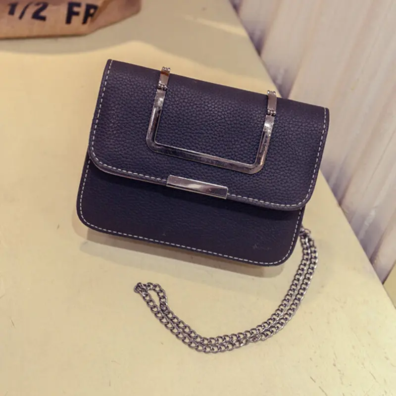 Crossbody Bags Women Famous S Pu Leather Chain Handbag Single Shoulder Phone Coin Bolsos Femenina 2