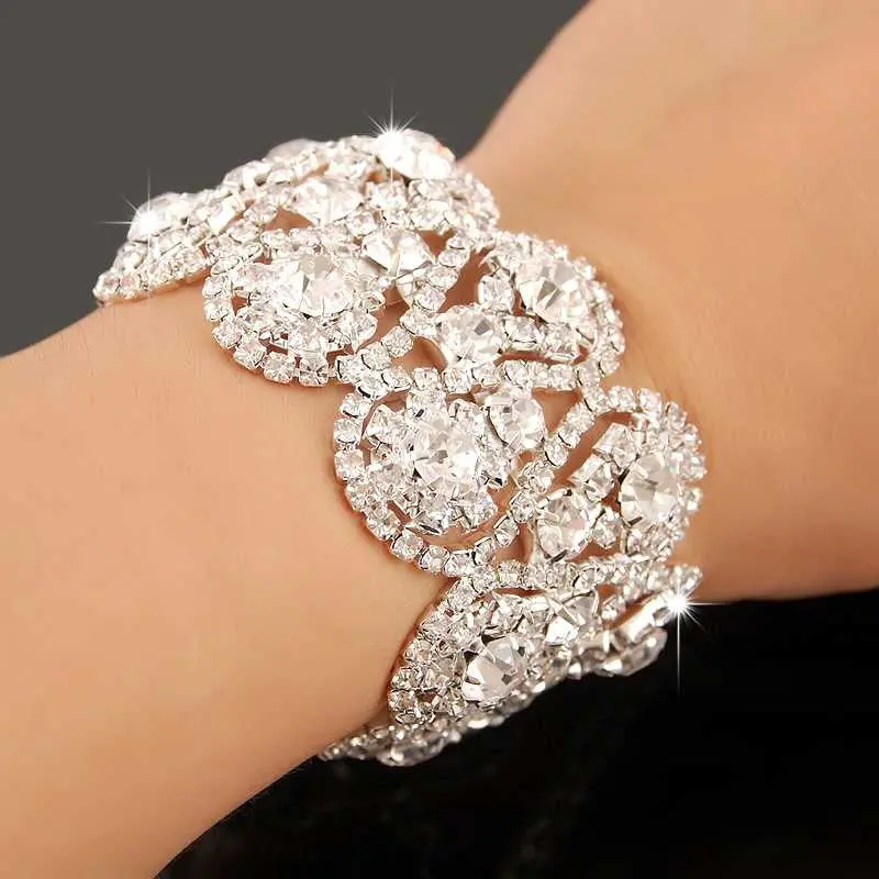 Crystal Bridal Bracelets C Se Pulseiras Charms Hbh 86 1