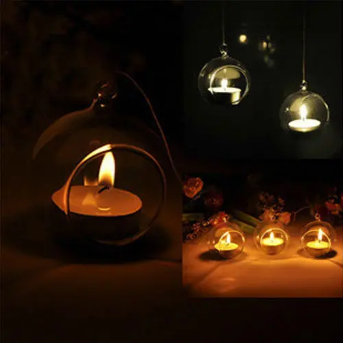 Crystal Glass Candlestick Wedding Home Decor Hang Candle Holders Romantic Dinner Practical 47315 1