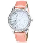 Crystal Pattern Leather Band Analog Vogue Wrist Watch Womens Watches Top White Watch Reloj Mujer Feida 4