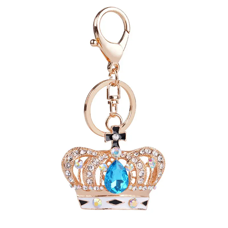 Crystal Rhinestone Keyring Charm Pendant Purse Bag Key Ring Chain Keychain 1