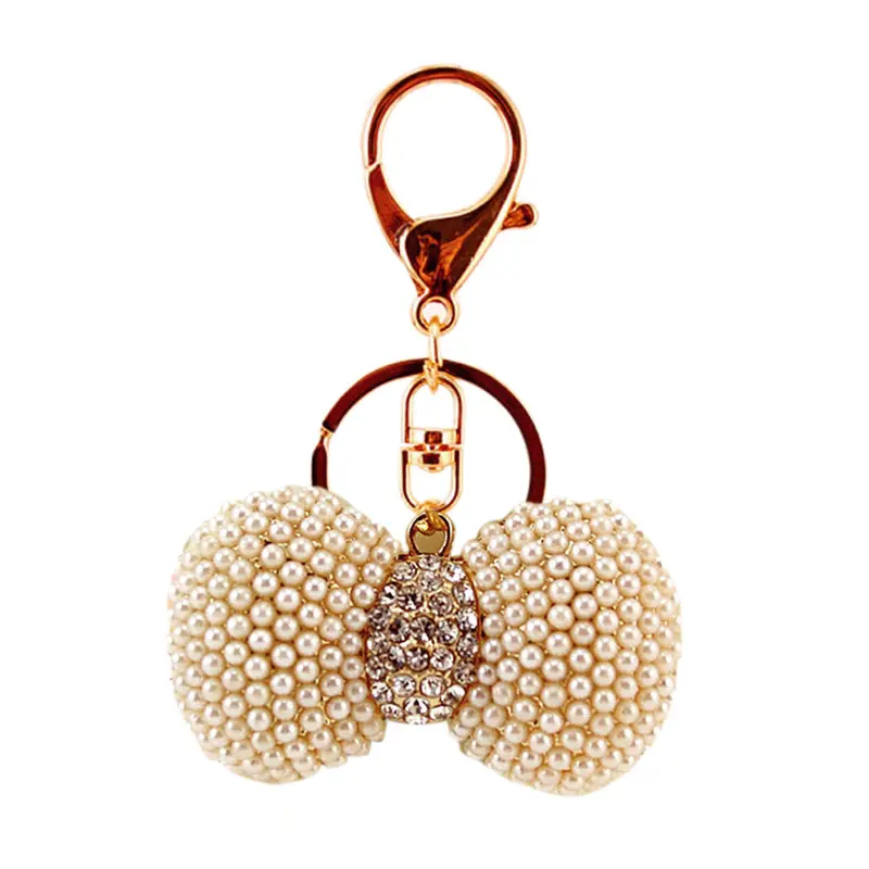 Crystal Rhinestone Keyring Charm Purse Bag Key Ring Chain Keychain 1