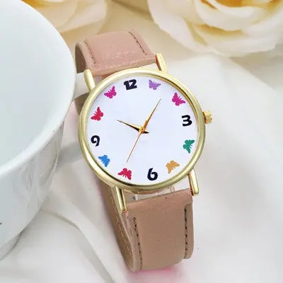 Cuarzo Relojes Wristwatch Unique Pu Leather Watchband Watch Women Quartz Dress Watches Casual Clock 3