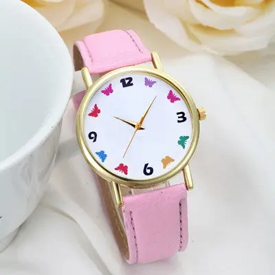 Cuarzo Relojes Wristwatch Unique Pu Leather Watchband Watch Women Quartz Dress Watches Casual Clock 5