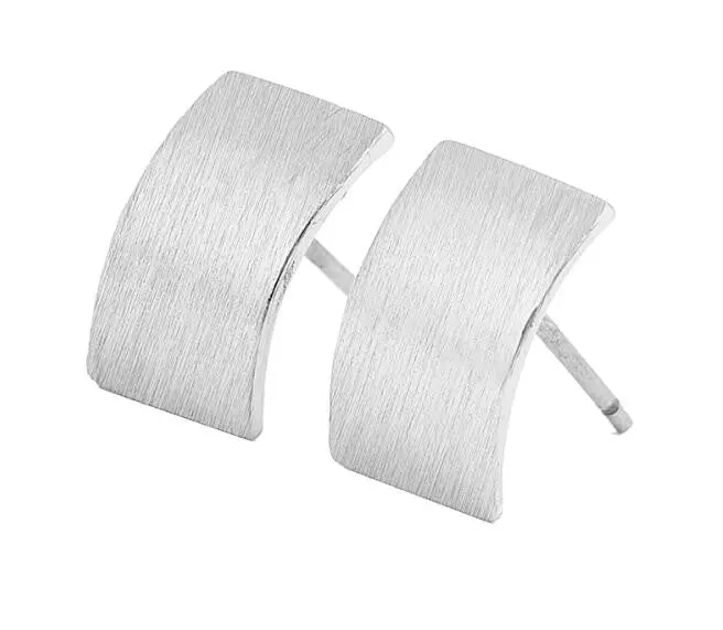 Curved Bar Stud Earrings Minimalist Jewelry Gifts S121 3