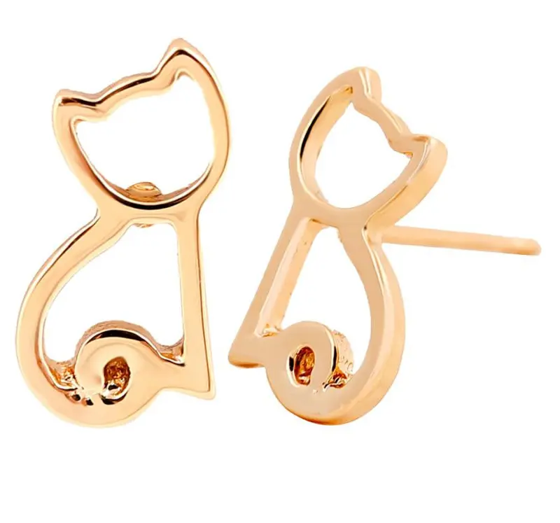 Cute Animal Cat Earring Small Stud Earring Girls Kitty Earrings Party Earrings 30Pcs-S113 1
